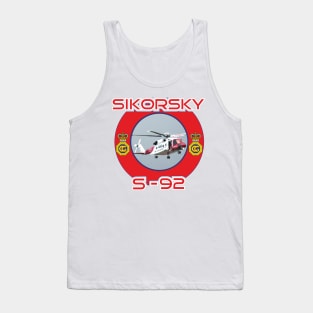 UK Coastguard Helicopter, Sikorsky S-92 Tank Top